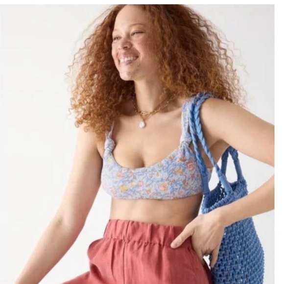 J Crew Scrunchie Knotted Scoop Neck Bikini & 2 Mix & Match Bottoms Size 2X 3X - Picture 2 of 16